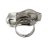 Anti-Tarnish 304 Stainless Steel Ring Components STAS-U031-02P-3