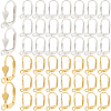 SOFPLATE 200Pcs 2 Colors Brass Leverback Earring Findings KK-SP0001-03-1