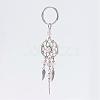 Woven Net/Web with Feather Alloy Keychain KEYC-JKC00125-01-1