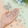 ARRICRAFT 40Pcs 10 Styles Alloy Rhinestone Pendants ALRI-AR0001-09-3