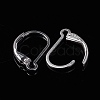 925 Sterling Silver Leverback Earring Findings STER-I017-088S-4