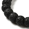 Natural Lava Rock Dyed Beads Strands G-Z036-A01-18-3