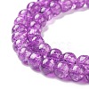 Crackle Glass Beads Strands CCG-Q001-6mm-M-4