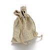 Burlap Packing Pouches Drawstring Bags ABAG-Q050-10x14-01-1
