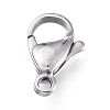 Tarnish Resistant 316 Surgical Stainless Steel Lobster Claw Clasps X-STAS-M281-01P-F-1