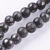 Natural Pyrite Beads Strands G-P303-01-6mm-8-1