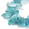 Natural Quartz Crystal Points Beads Strands G-K181-B31-3