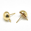 Brass Stud Earring Findings KK-T032-004G-1