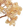 Natural Yellow Quartz Chips Tree Decorations DJEW-M012-01A-3