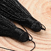 Nylon Thread Tassel Pendant Decorations X-NWIR-J005-14-2