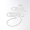 Iron Curb Chain Necklaces NJEW-JN01045-1