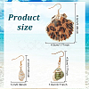 ANATTASOUL 3 Pairs 3 Styles Natural Shell Dangle Earrings EJEW-AN0002-76-2