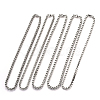 304 Stainless Steel Box Chains Necklaces NJEW-F242-17P-1