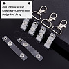 Olycraft 50Pcs Iron D Rings Swivel Clasps DIY-OC0011-38-4