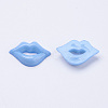 Acrylic Lip Shaped Cabochons X-BUTT-E024-B-07-2