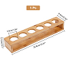 6 Round Holes Bamboo Shot Glasses Holders AJEW-WH0317-05-2