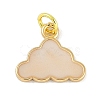 Brass Enamel Pendants KK-B114-17G-02-1