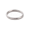 Non-Tarnish 201 Stainless Steel Simple Thin Plain Band Ring for Women RJEW-I089-27P-2