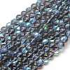 Synthetic Moonstone Beads Strands G-F143-6mm-09-1