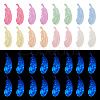 32PCS 8Colors Transparent Luminous Acrylic Pendants TACR-TA0001-22-1
