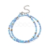 Glass Seed Beaded Two Loops Wrap Bracelet for Women BJEW-JB09216-2