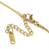 304 Stainless Steel Pendant Necklaces for Women NJEW-H020-01G-3