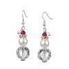 GLass Dangle Earrings EJEW-TA00438-1