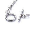 304 Stainless Steel Chain Necklaces X-NJEW-JN02767-3