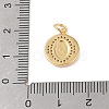 Brass Micro Pave Clear Cubic Zirconia Pendants KK-E111-31F-G-3