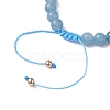 Natural Mixed Gemstone & Pearl Braided Bead Bracelets BJEW-JB09719-5
