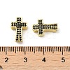 Rack Plating Brass Micro Pave Cubic Zirconia Beads KK-K377-15G-3