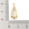 Brass Pave Cubic Zirconia Pendants KK-Q801-01G-02-3