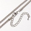 Iron Popcorn Chain Necklace Making MAK-J004-12P-1