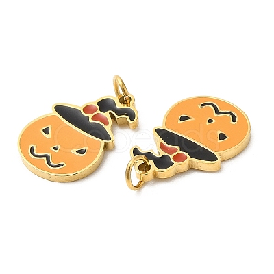 Halloween Ion Plating(IP) 304 Stainless Steel Charms STAS-D066-06G-1