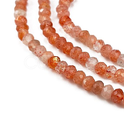 Natural Sunstone Beads Strands G-L597-B02-02-1