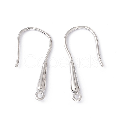 Rack Plating Brass Earring Hooks KK-G433-17P-1