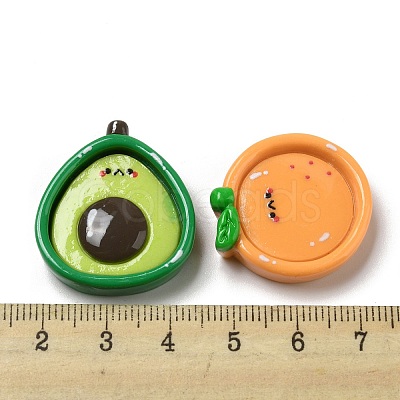 Opaque Resin Cabochons RESI-Z019-02-1