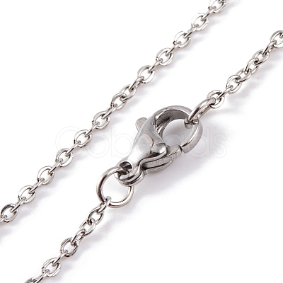 Non-Tarnish 304 Stainless Steel Necklaces NJEW-Q338-01P-1