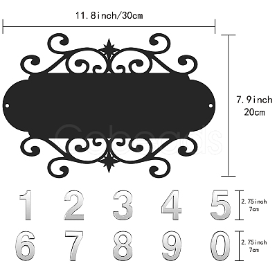 CREATCABIN DIY House Number Kits AJEW-CN0001-42-1