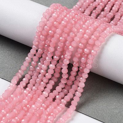 Baking Painted Imitation Jade Glass Bead Strands DGLA-A034-J2MM-A3-1