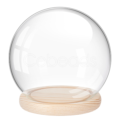 Round Glass Dome Cover AJEW-WH0518-35-1