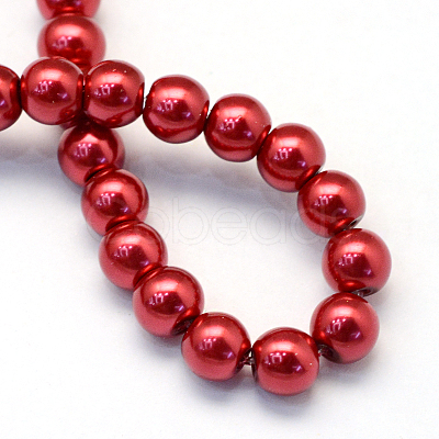 Baking Painted Glass Pearl Bead Strands HY-Q003-3mm-51-1