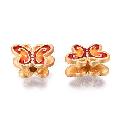 Alloy Enamel Beads KK-N238-085B-1