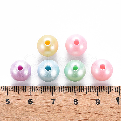 Opaque Acrylic Beads X-MACR-S370-H10mm-1