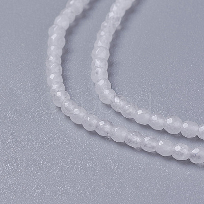 Natural White Jade Beads Strands G-F596-46E-2mm-1