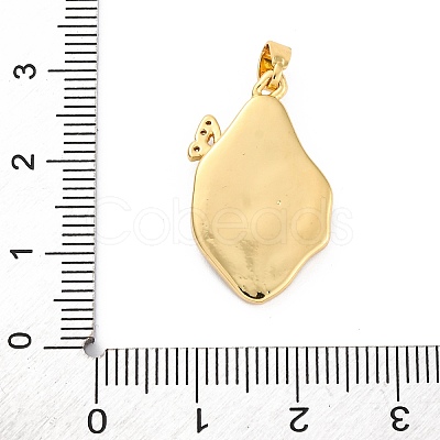 Brass Enamel Pendants KK-Z084-15G-03-1