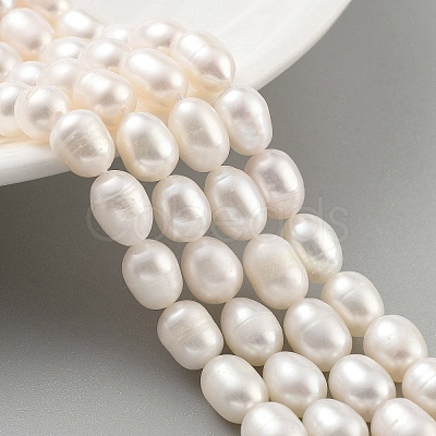 Natural Cultured Freshwater Pearl Beads Strands PEAR-P062-10I-1