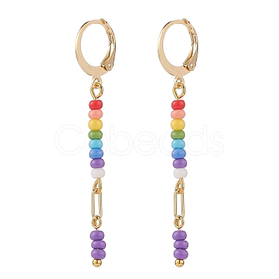 Glass Seed Beads Earring Sets for Women EJEW-JE05060-1