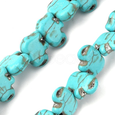 Synthetic Turquoise Beads Strands G-WH0018-017A-1