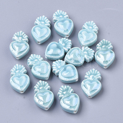 Handmade Porcelain Beads X-PORC-T005-005C-1